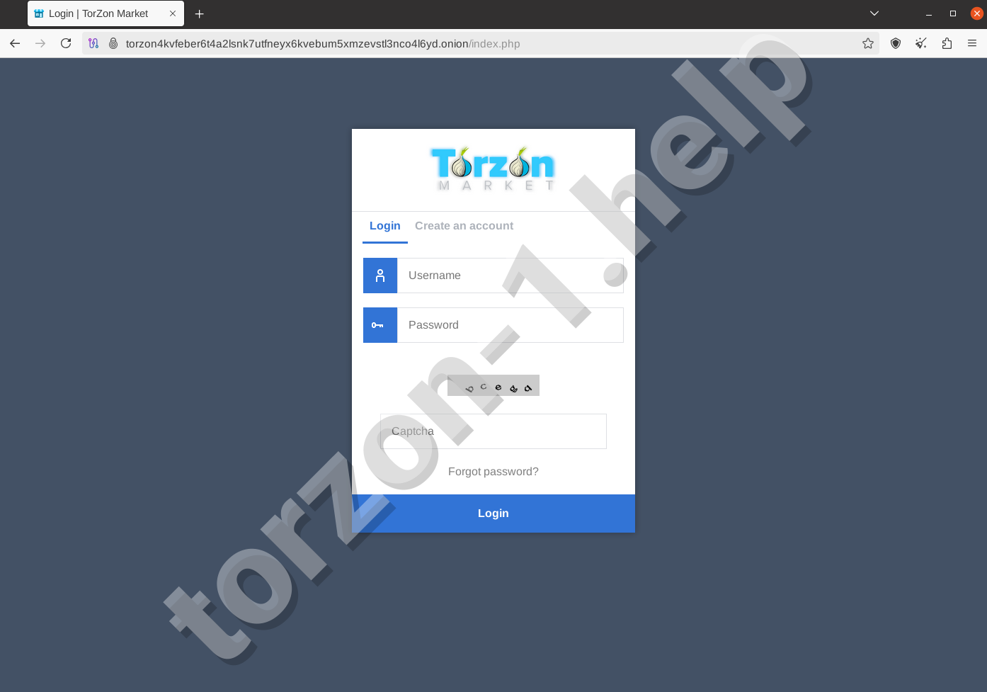 Torzon Market Secure Login Page